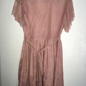 Charlotte Russe Pink Lace Dress